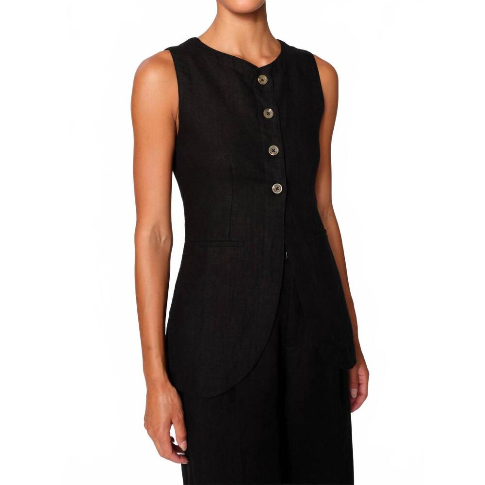 NEW DL1961 - WOMEN'S amalie button-up top in black
